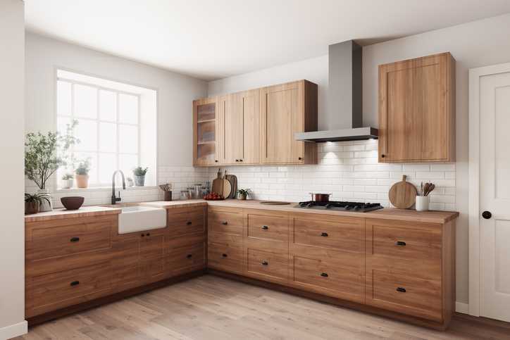 Bring the Warmth of Terracotta Indoors Custom White Oak Kitchen Cabinets