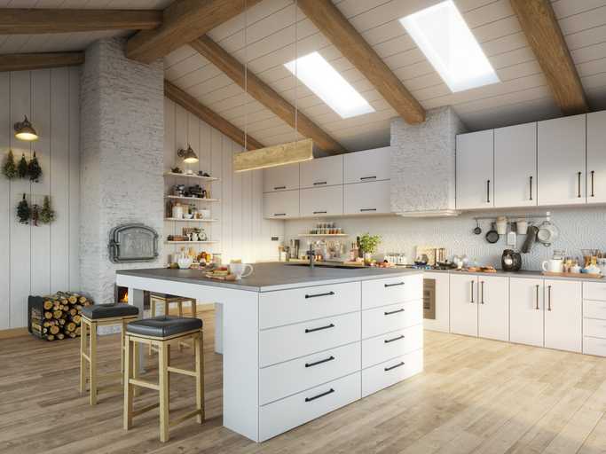 Modernize Your Terracotta Home with Elegant Flat-Panel Kitchen Designs